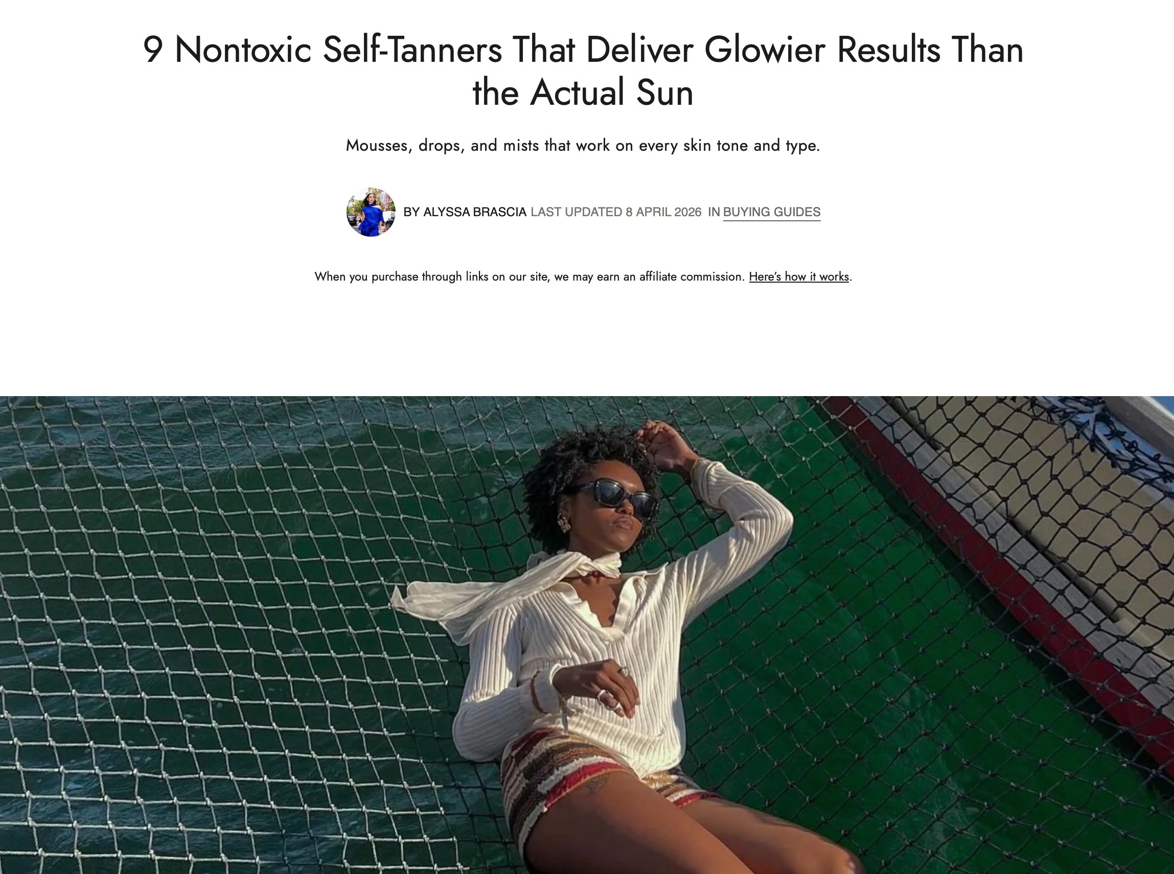 WHO WHAT WEAR: 9 Nontoxic Self-Tanners That Deliver Glowier Results Than the Actual Sun